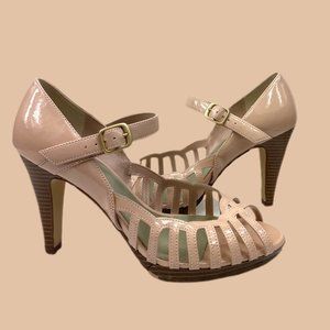 Fioni - Nude - Open Toe Heels